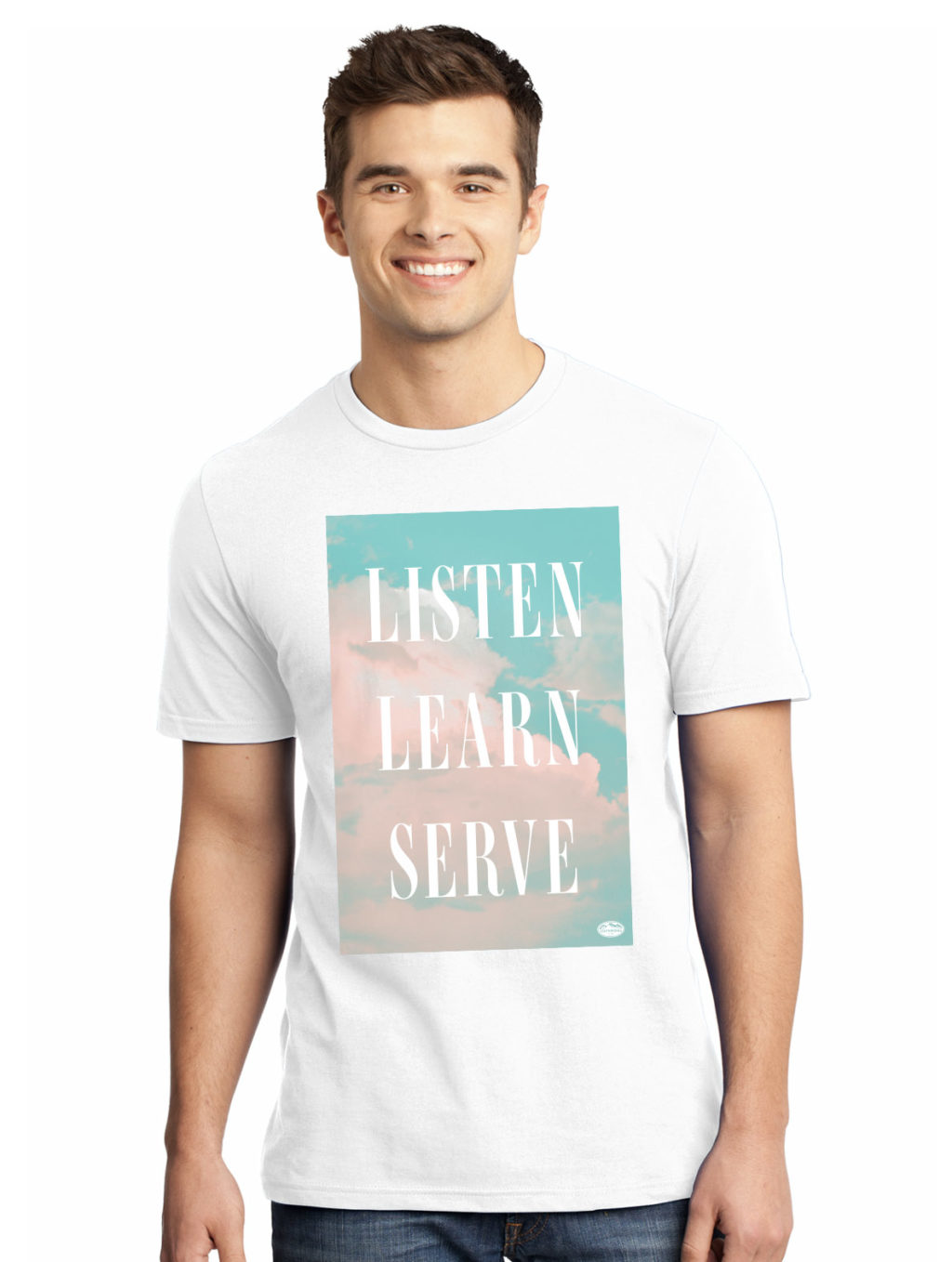 Listen. Learn. Serve. Tee – YouthWorks Store